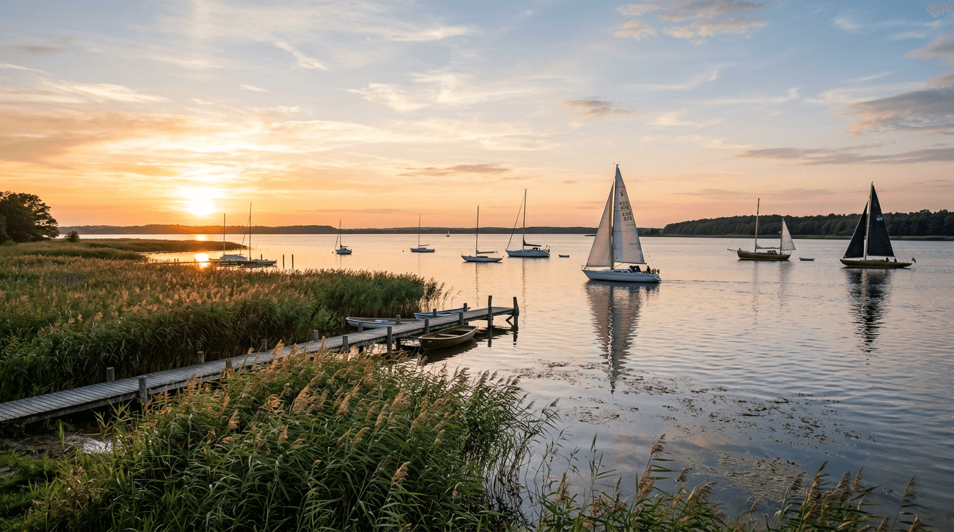 Greifswalder Bodden an der Ostsee