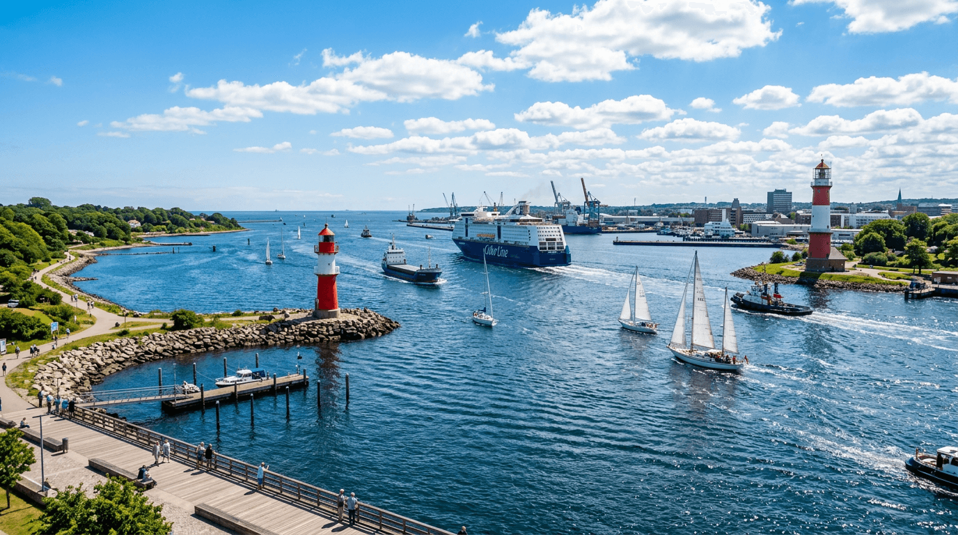 Kieler Förde an der Ostsee