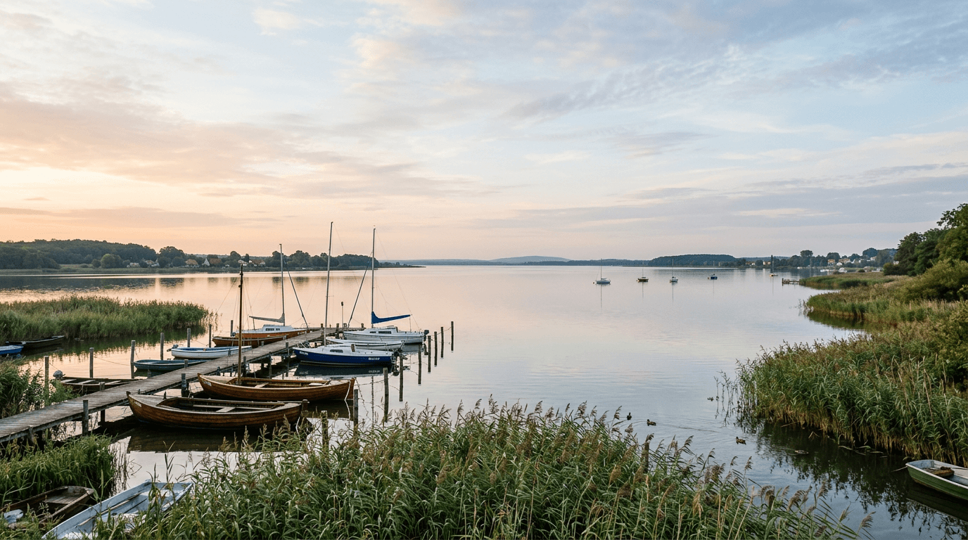 Stettiner Haff an der Ostsee